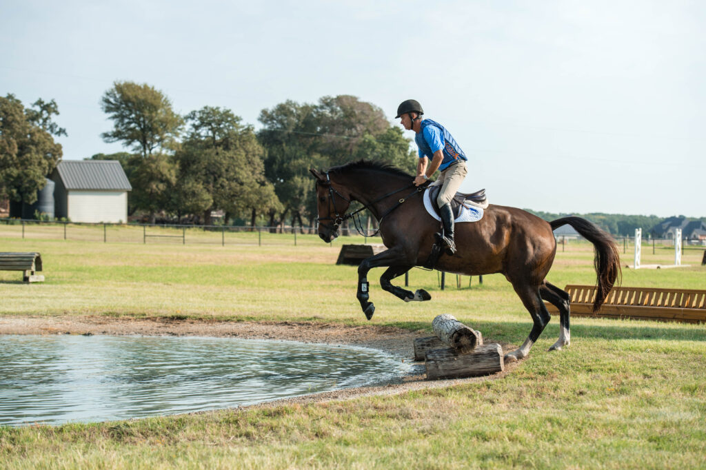 Mike Huber: Confident Cross-Country Water Jumps
