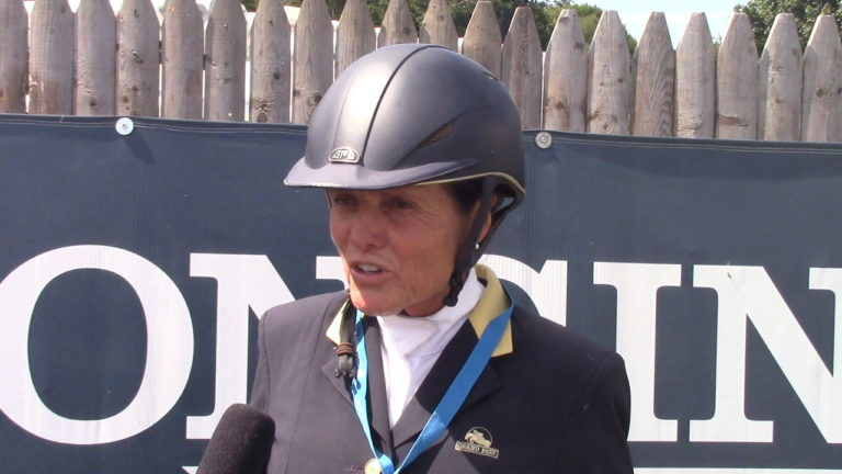 Leslie Burr Howard talks about her win in the Sovaro FEI Speed Stake