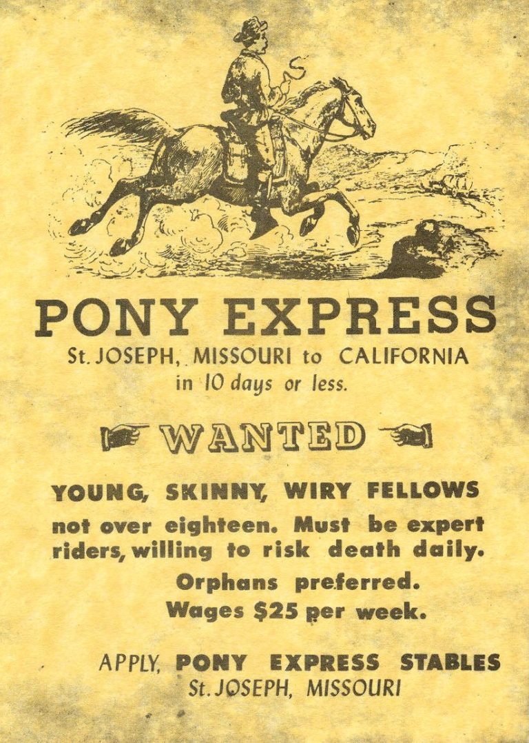 Pony Express Advert