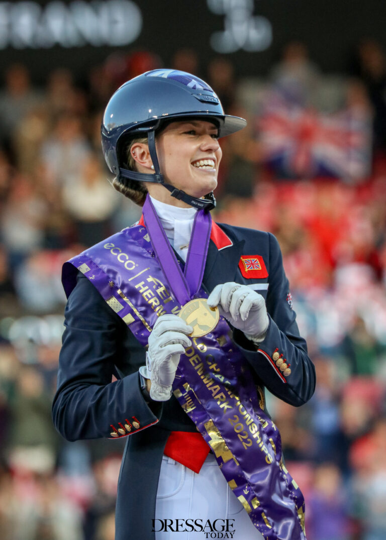 2022 FEI Dressage World Championships, Awards, Charlotte Fry, Grand Prix Special, Photo by Julia Murphy