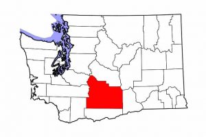 Map of Yakima County, WA