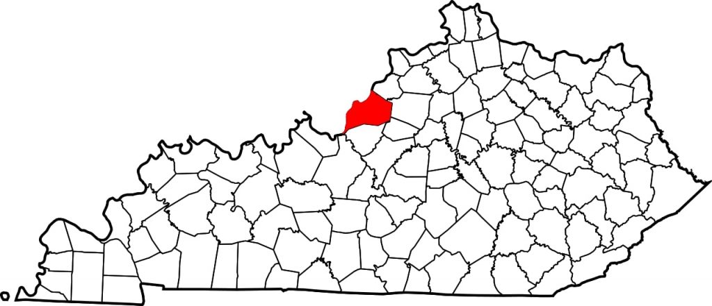 Jefferson County, Kentucky, where Churchill Downs has EHV-1