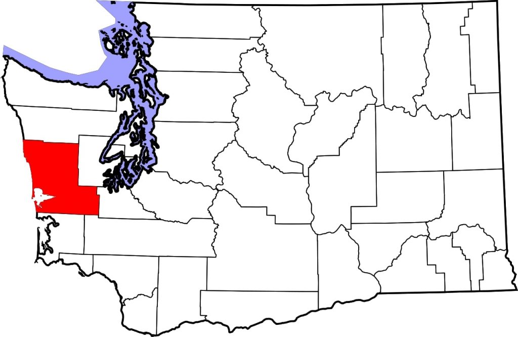 Map of Grays Harbor County, Washington
