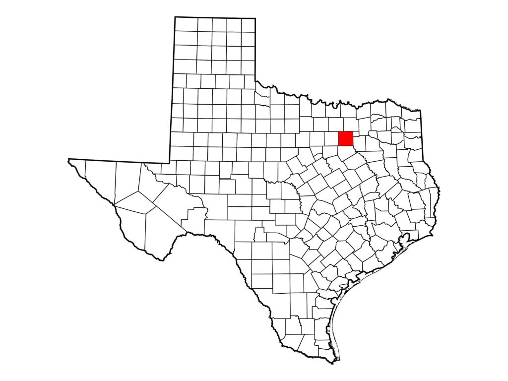 Map of Dallas County, Texas, where a horse is positive for EIA