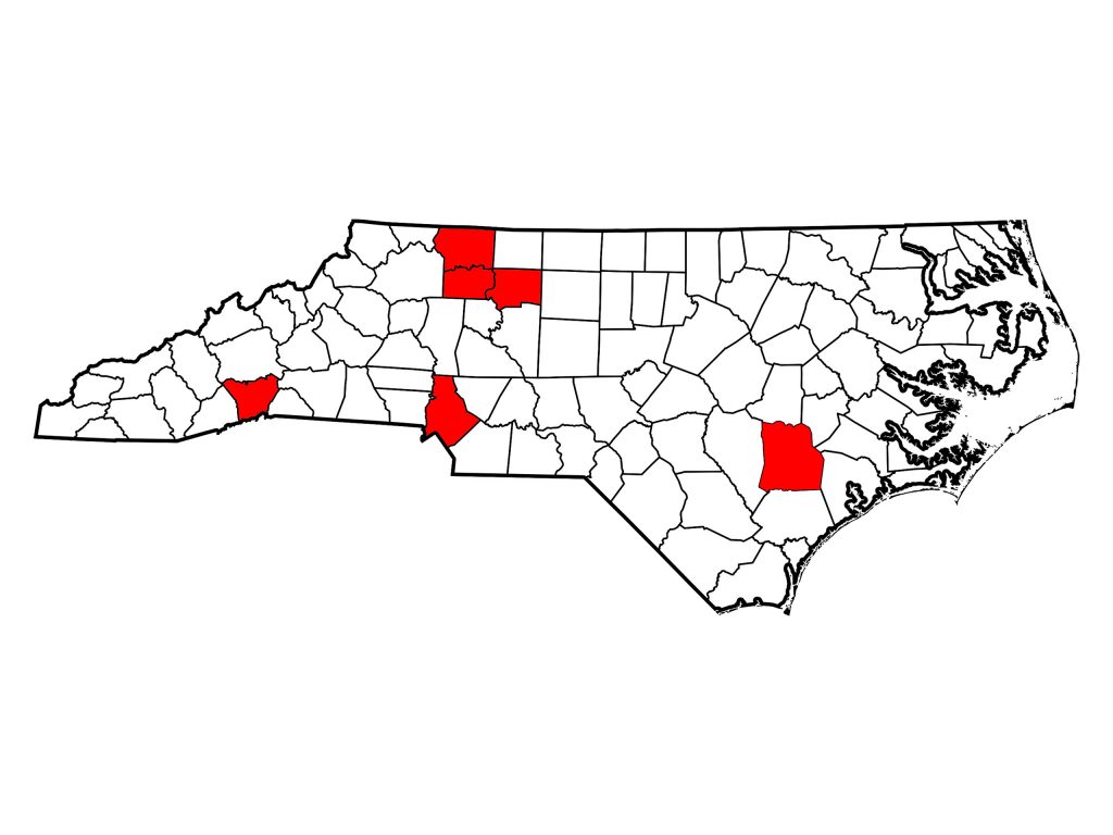 Sixteen horses in North Carolina, residing in Duplin, Forsyth, Mecklenburg, Surry and Yadkin counties, have tested positive for EIA. 